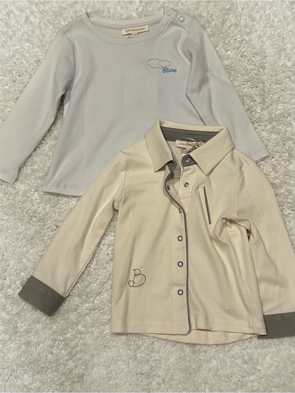 Blara Organic House 2 Piece Bundle - Baby Boy 9-12 Month Tops